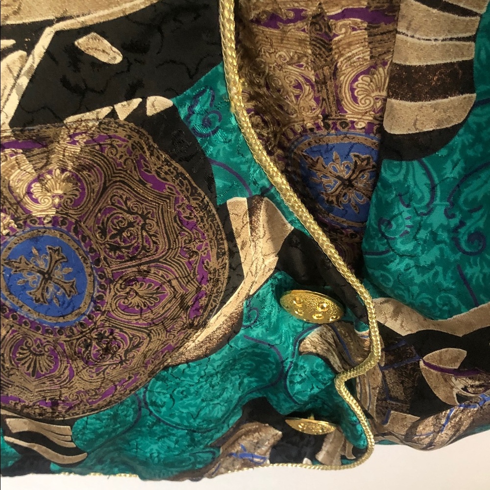 Women's Multicolor Patterned Jacket - Picture 7 of 12